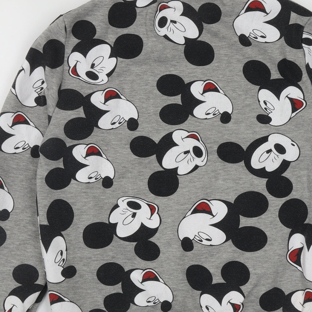 Priamrk Womens Grey  Cotton Pullover Sweatshirt Size XS   - Mickey Mouse