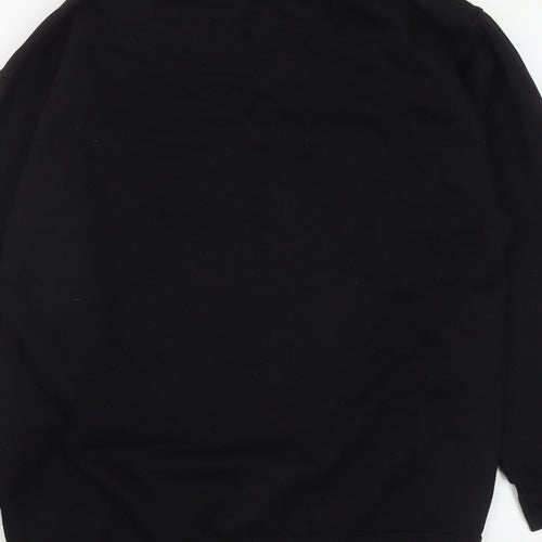 Polaroid Mens Black  Cotton Pullover Sweatshirt Size S