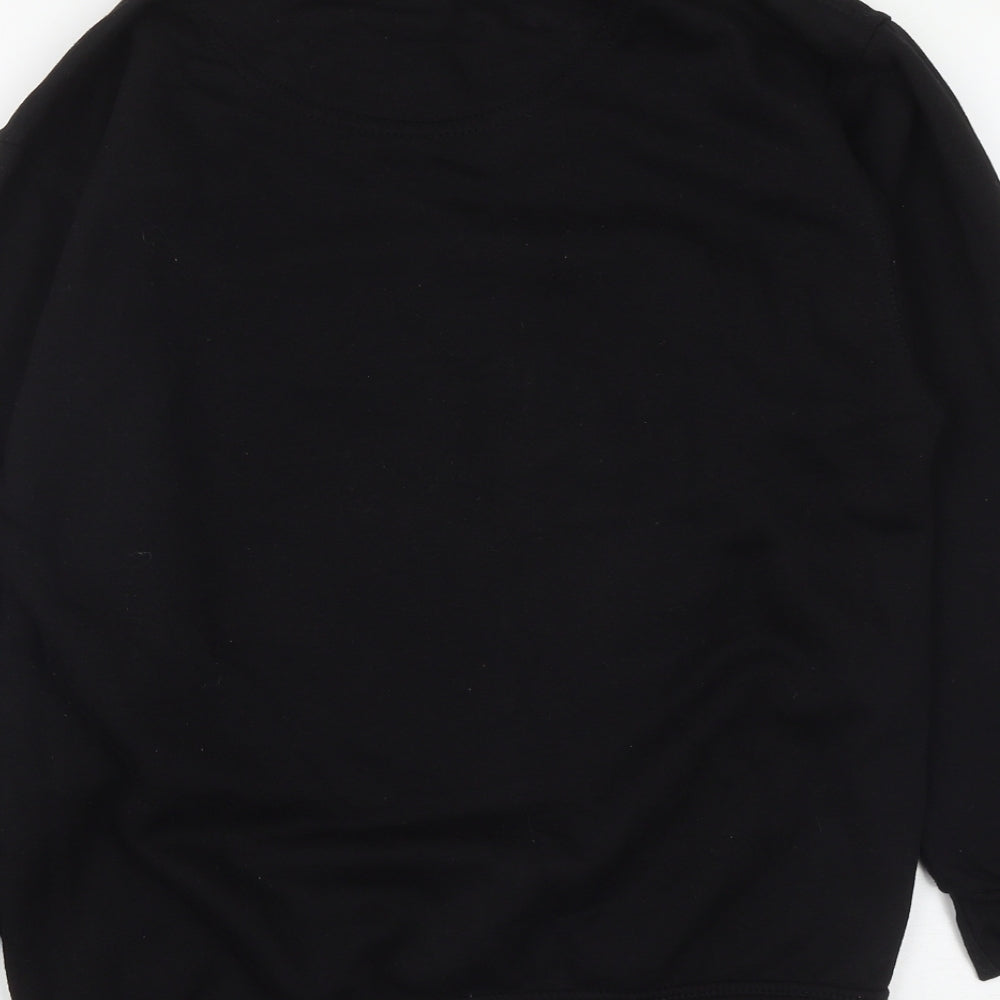 Polaroid Mens Black  Cotton Pullover Sweatshirt Size S