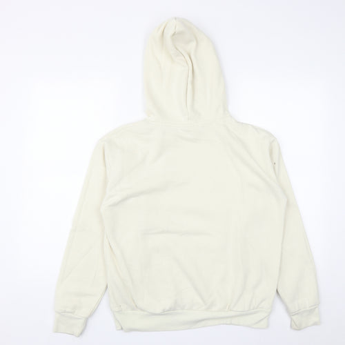Disney Womens Beige  Polyester Pullover Hoodie Size S  Drawstring - mic