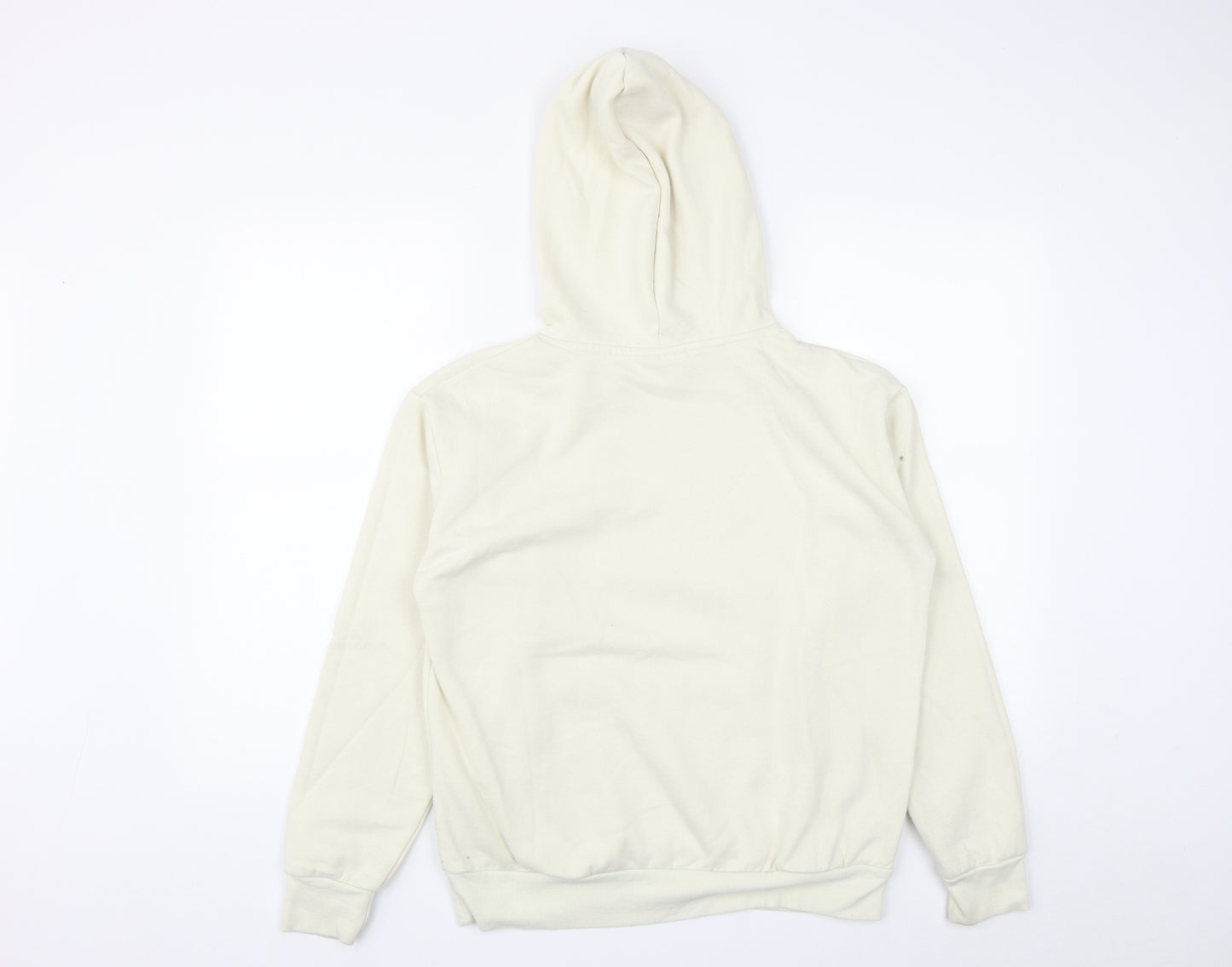 Disney Womens Beige  Polyester Pullover Hoodie Size S  Drawstring - mic