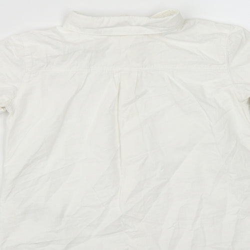 H&M Boys White  Cotton Basic Button-Up Size 2 Years Collared Button