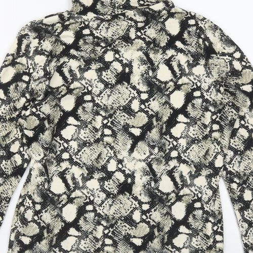 Primark Womens Multicoloured High Neck Geometric Polyester Pullover Jumper Size M
