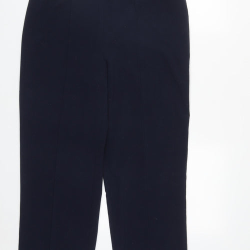 Isle Womens Blue  Polyester Trousers  Size 12 L26 in Regular