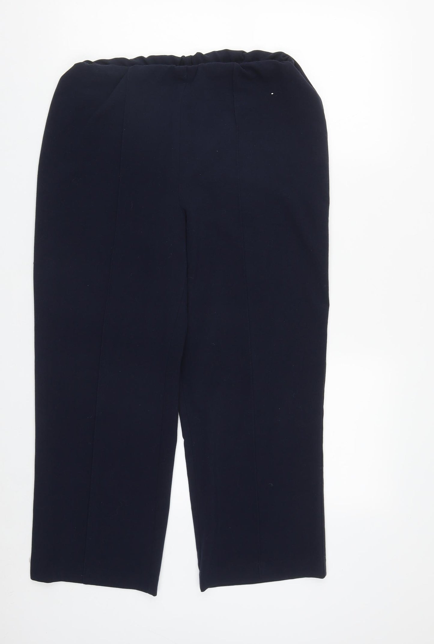 Isle Womens Blue  Polyester Trousers  Size 12 L26 in Regular
