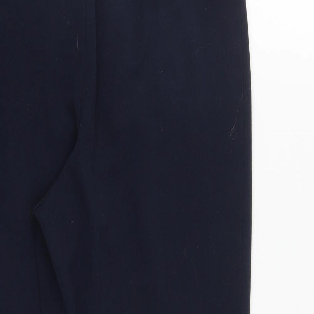 Isle Womens Blue  Polyester Trousers  Size 12 L26 in Regular