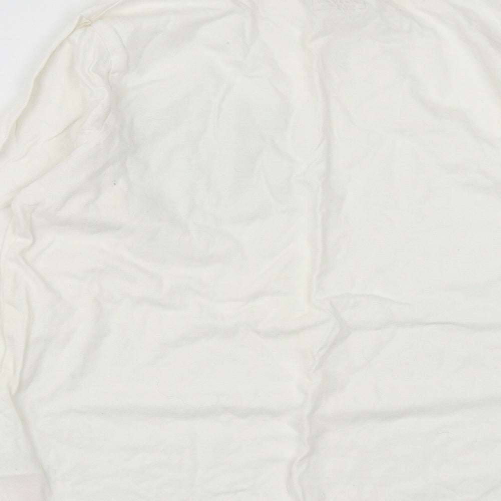 F&F Boys White Camouflage Cotton Basic T-Shirt Size 10-11 Years Round Neck