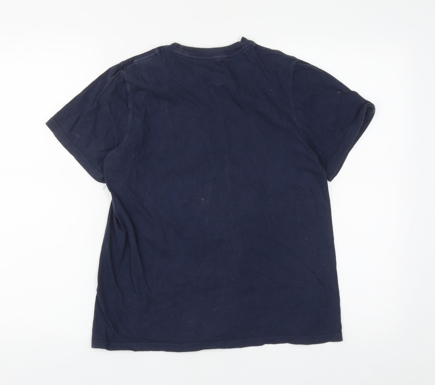 Nike Boys Blue  Cotton Basic T-Shirt Size 12-13 Years Round Neck
