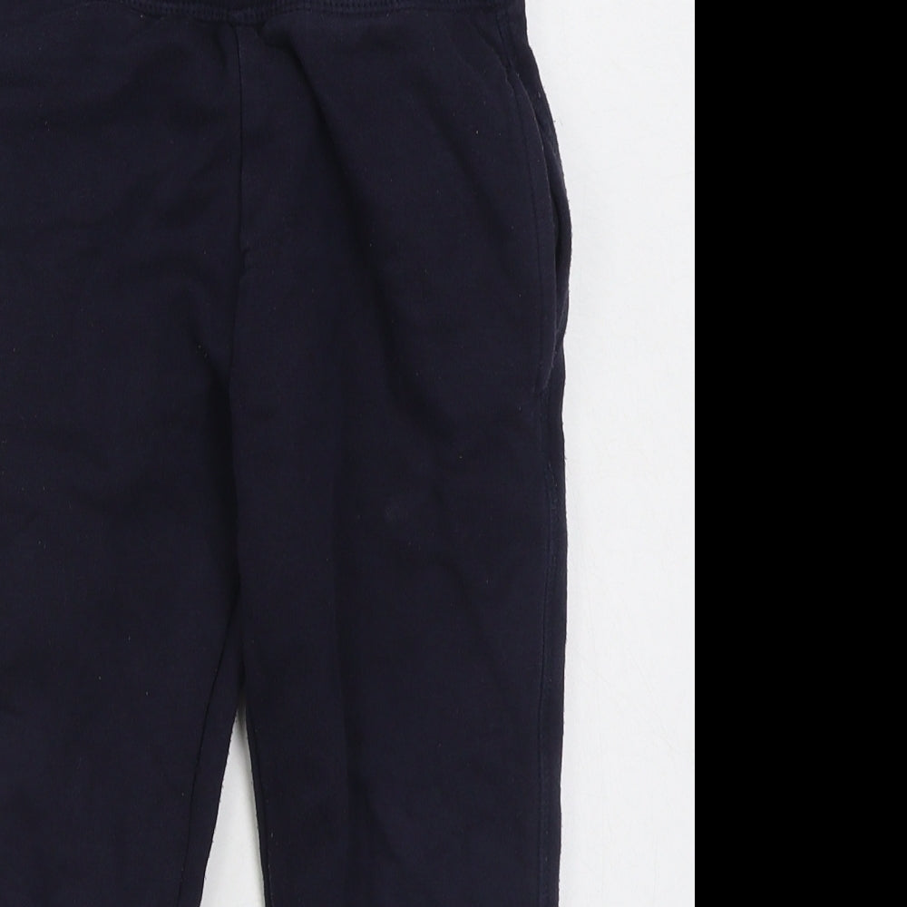 F&F Boys Blue  Cotton Jogger Trousers Size 5-6 Years  Regular