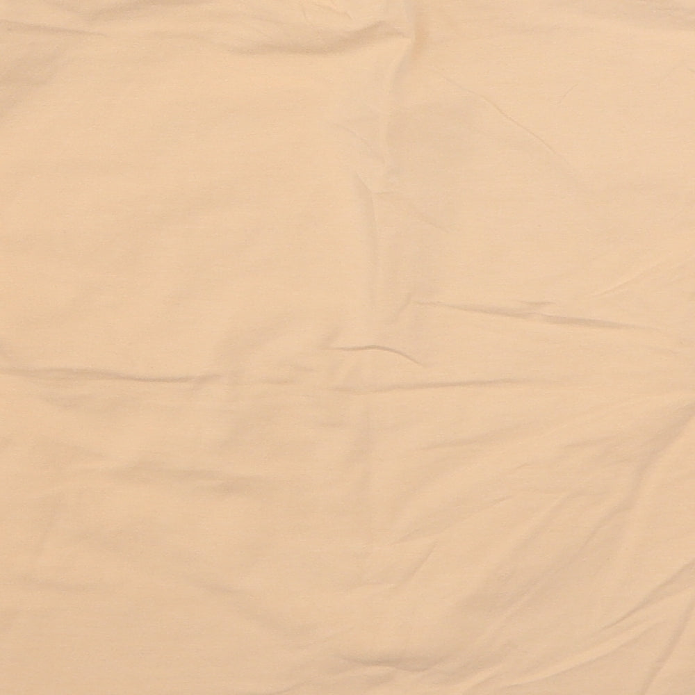 SheIn Girls Orange  Cotton Basic T-Shirt Size 11-12 Years Round Neck Pullover