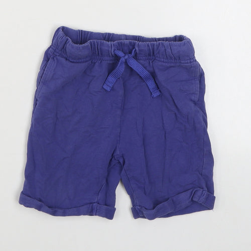 Matalan Boys Blue  100% Cotton Jogger Trousers Size 5-6 Years  Regular Tie