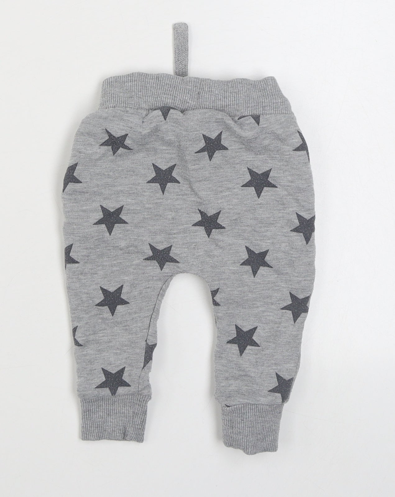NEXT Baby Grey Geometric Polyester Jogger Trousers Size 6-9 Months