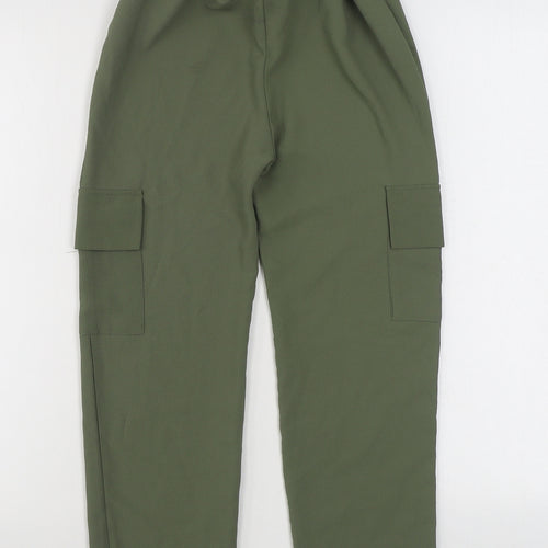 Cosmic Kids Girls Green  Polyester Cargo Trousers Size 10 Years  Regular Tie