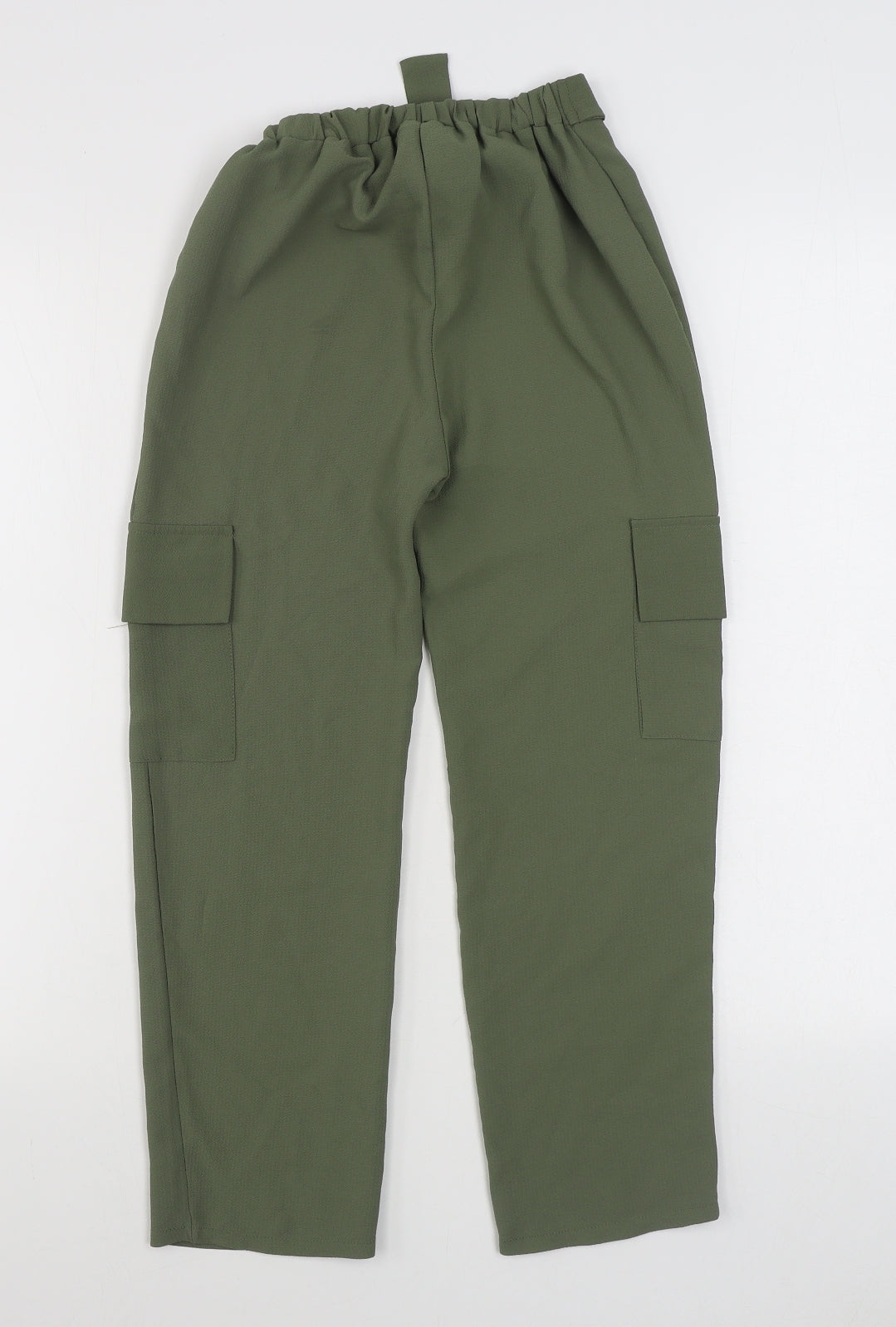 Cosmic Kids Girls Green  Polyester Cargo Trousers Size 10 Years  Regular Tie