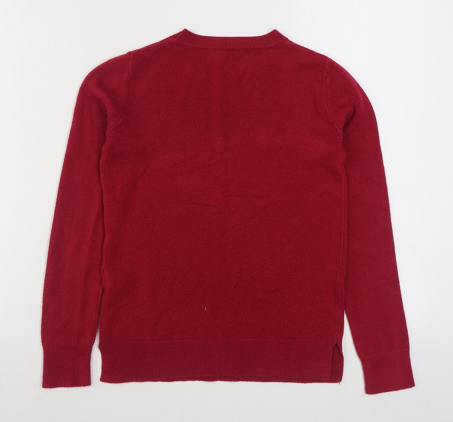Marks and Spencer Womens Pink Round Neck  Acrylic Pullover Jumper Size 6