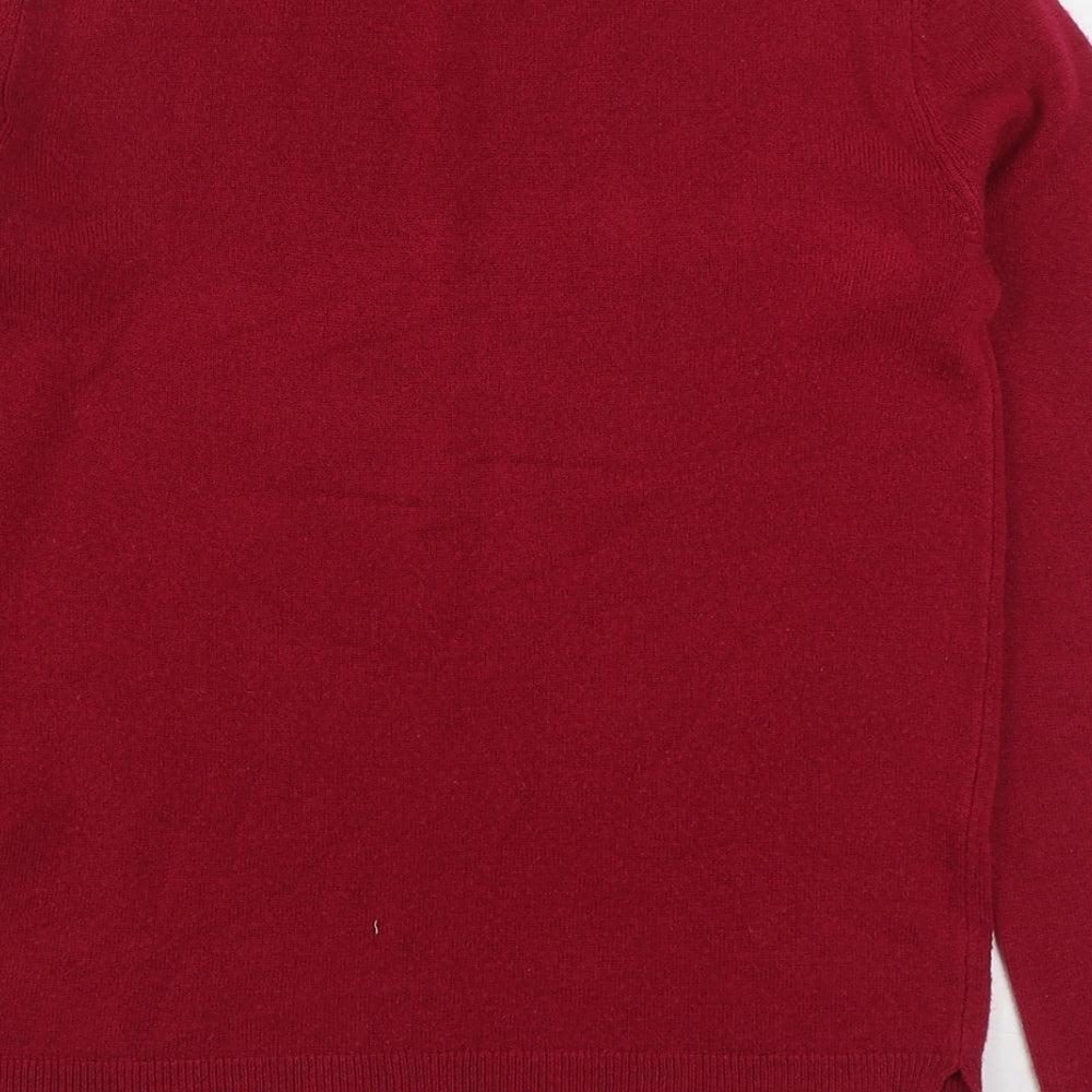 Marks and Spencer Womens Pink Round Neck  Acrylic Pullover Jumper Size 6
