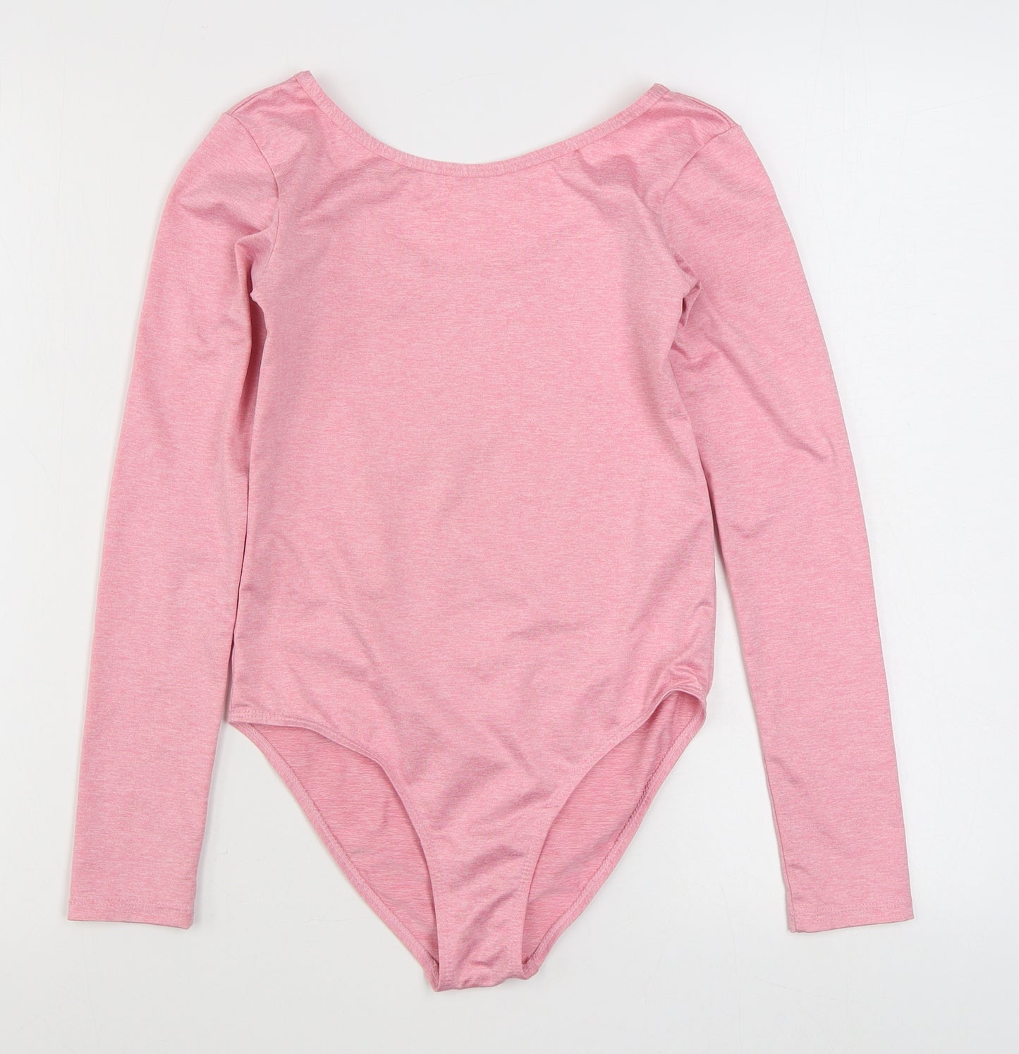 Dunnes Stores Womens Pink  Polyester Bodysuit One-Piece Size S  Pullover