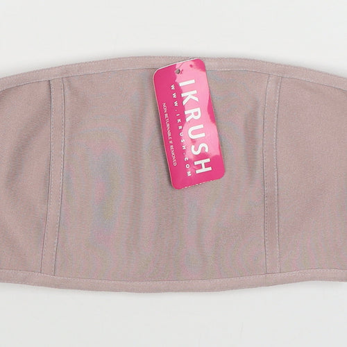 Ikrush Womens Pink  Polyester Cropped Tank Size S Off the Shoulder
