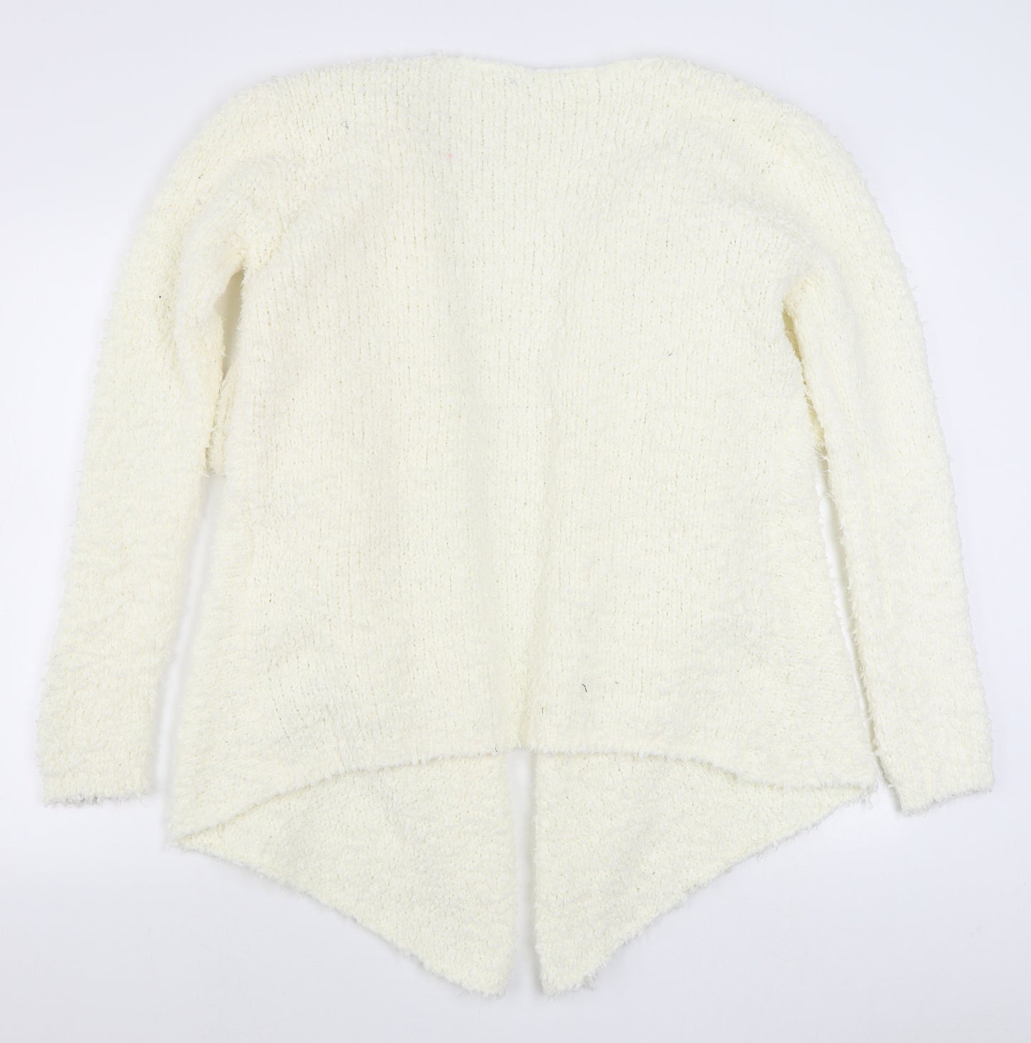 South Womens Ivory V-Neck  Polyester Cardigan Jumper Size 14