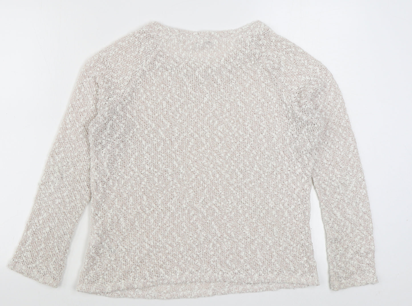 George Womens Pink Round Neck  Polyester Pullover Jumper Size 12