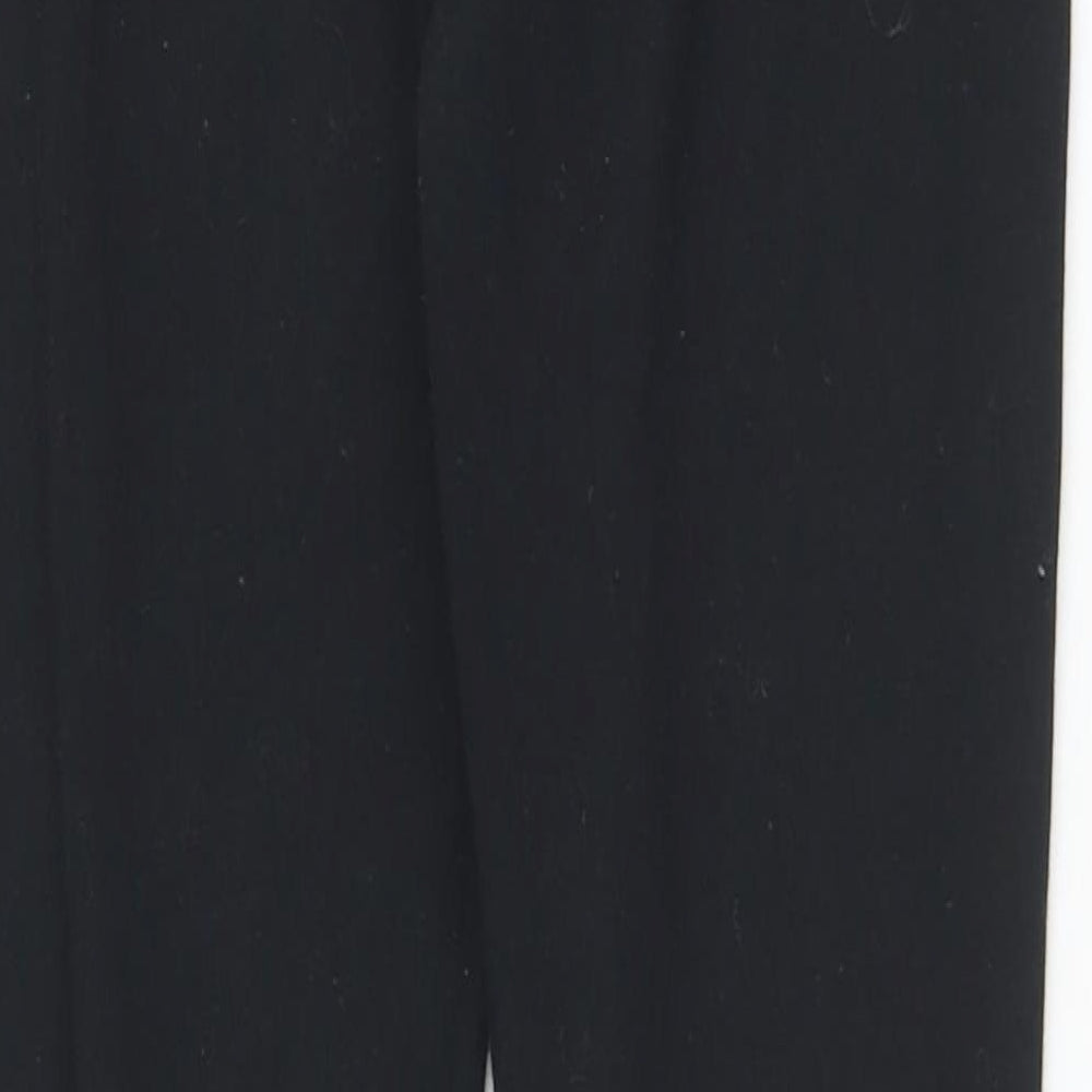adidas Womens Black  Cotton Pedal Pusher Leggings Size 12 L29 in Regular