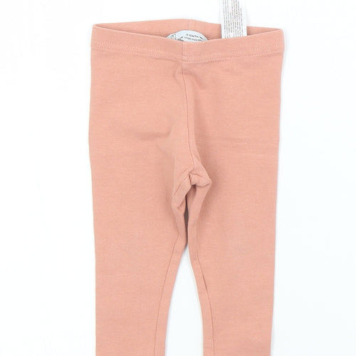 Primark Girls Beige  Cotton Capri Leggings Size 9 Months