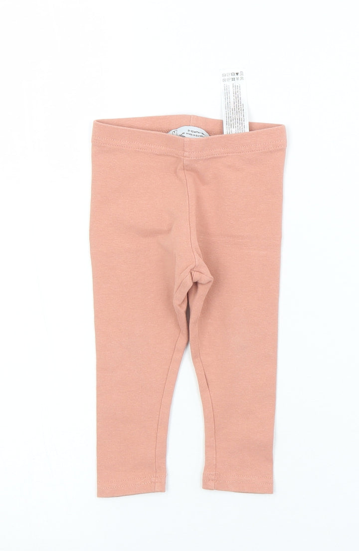 Primark Girls Beige  Cotton Capri Leggings Size 9 Months