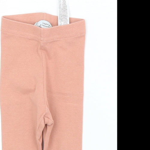Primark Girls Beige  Cotton Capri Leggings Size 9 Months