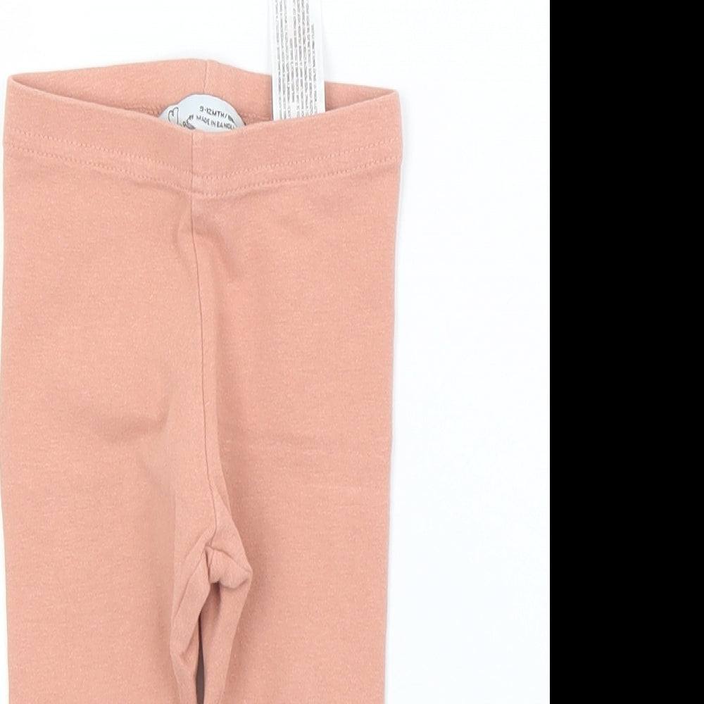 Primark Girls Beige  Cotton Capri Leggings Size 9 Months