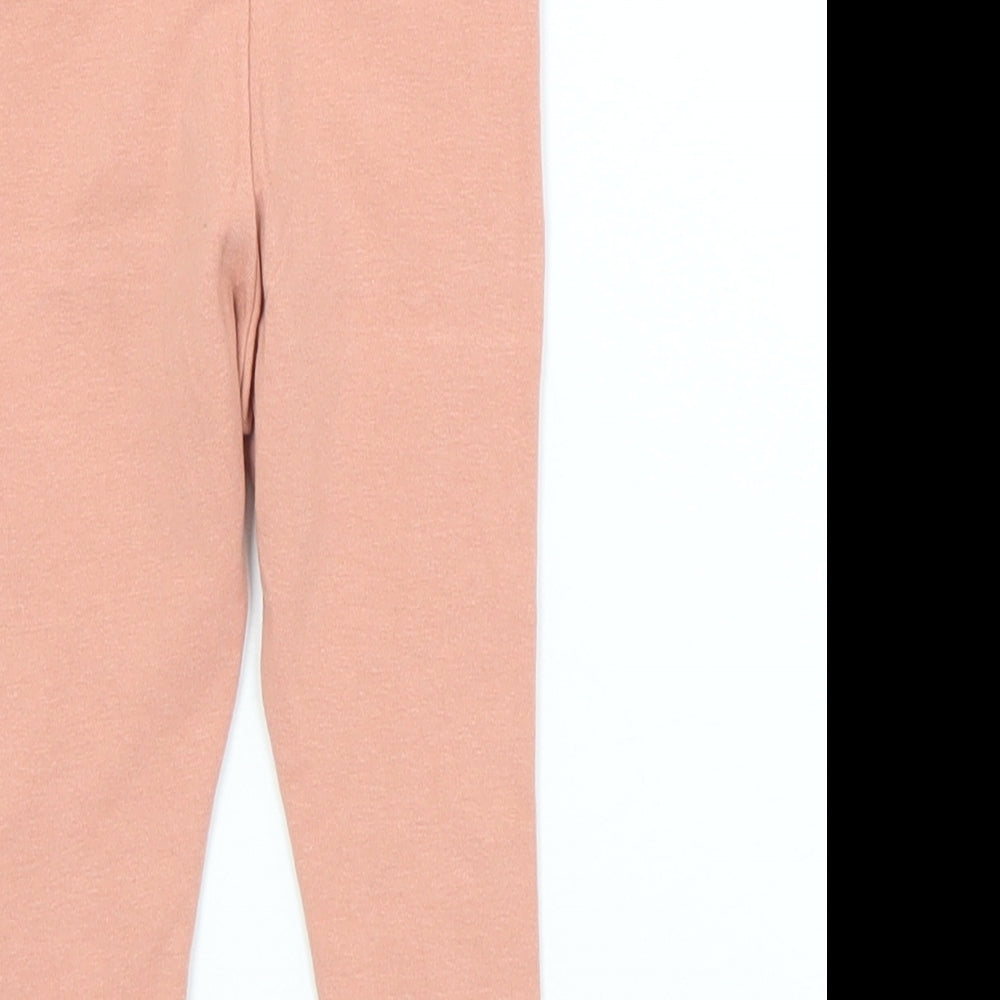 Primark Girls Beige  Cotton Capri Leggings Size 9 Months