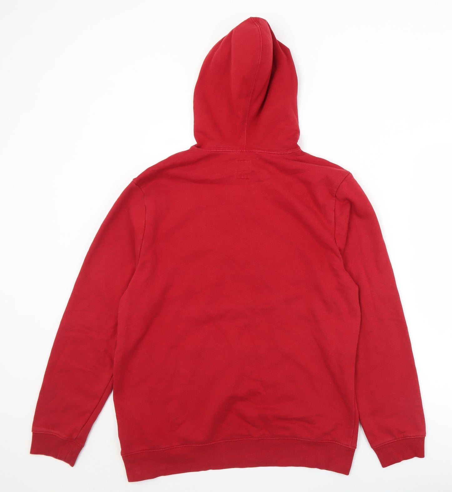 Gap Mens Red  Cotton Pullover Hoodie Size L
