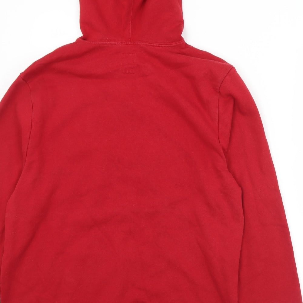 Gap Mens Red  Cotton Pullover Hoodie Size L