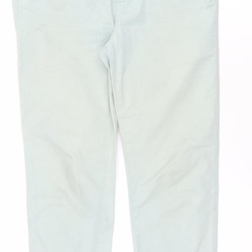 F&F Womens Green  Polyester Tapered Jeans Size 10 L26 in Regular Zip
