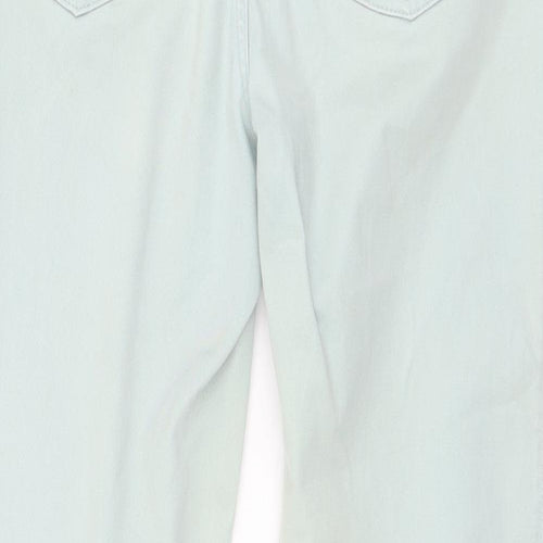 F&F Womens Green  Polyester Tapered Jeans Size 10 L26 in Regular Zip