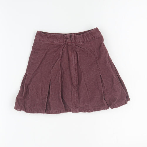 NEXT Girls Purple  Cotton A-Line Skirt Size 3 Years  Regular Zip