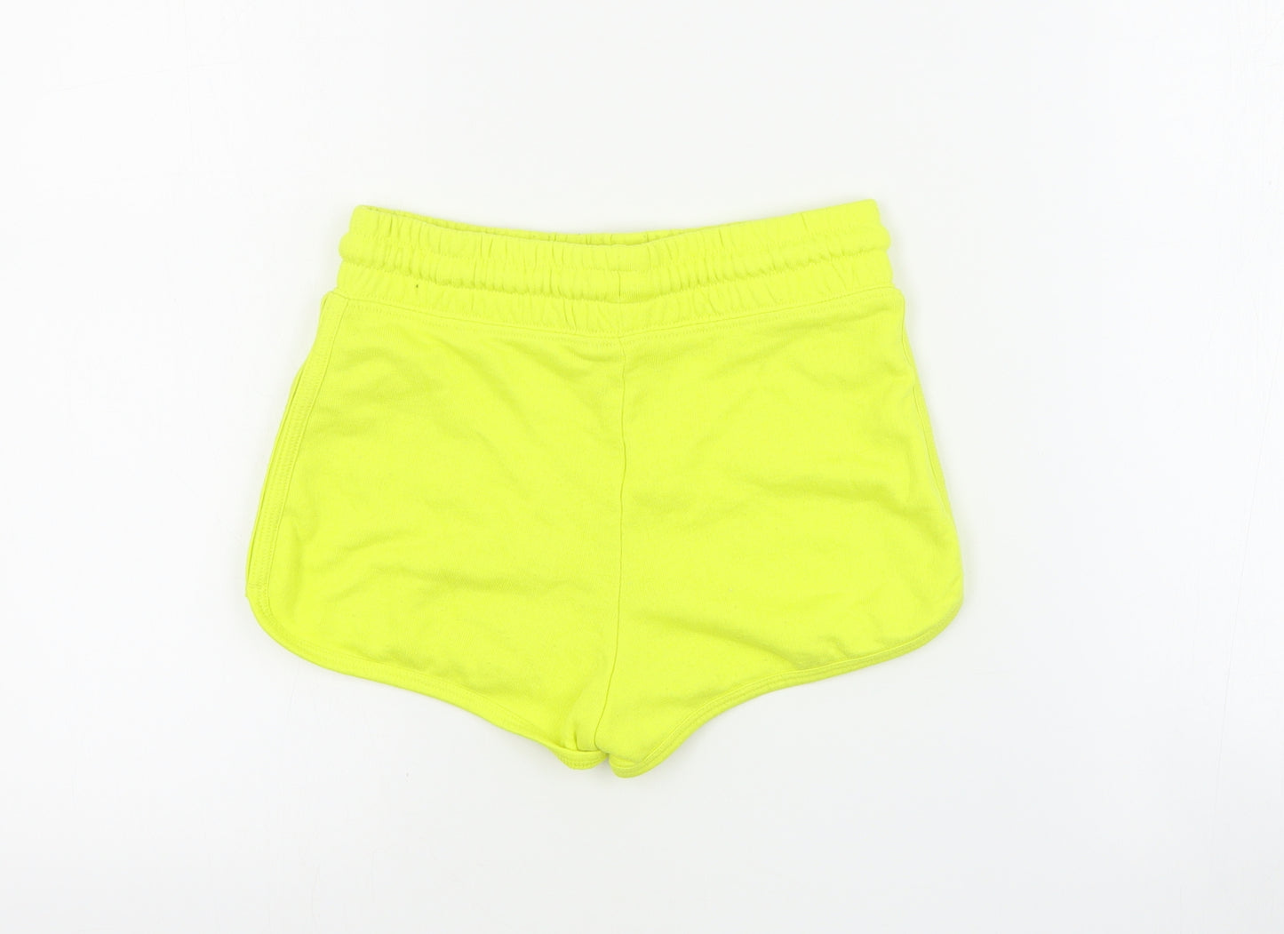 Matalan Girls Green  Cotton Sweat Shorts Size 9 Years  Regular Drawstring