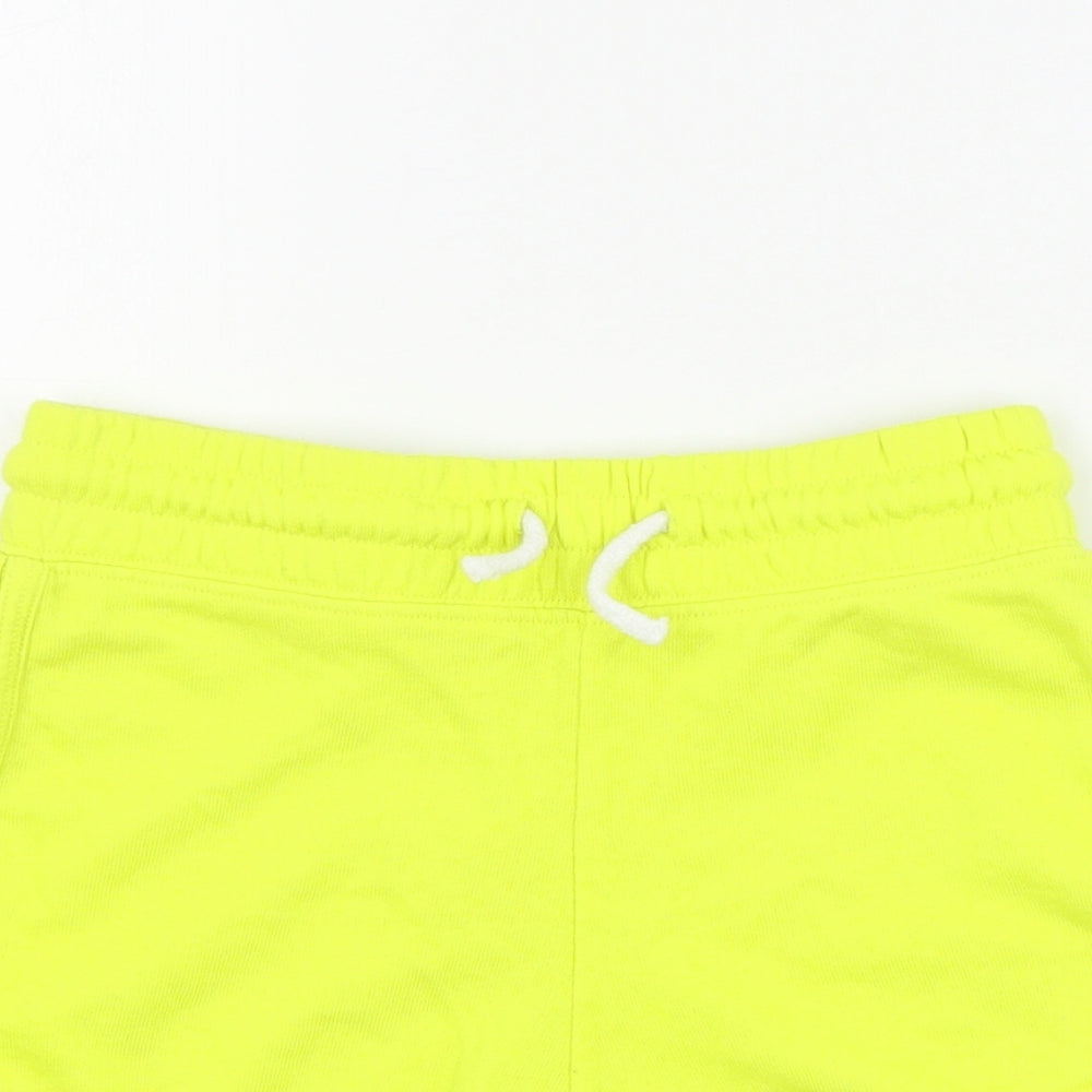 Matalan Girls Green  Cotton Sweat Shorts Size 9 Years  Regular Drawstring
