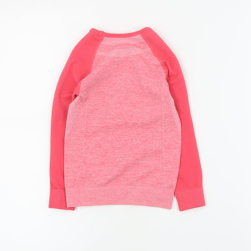 Lupilu Girls Pink  Polyester Basic T-Shirt Size 3-4 Years Round Neck Pullover