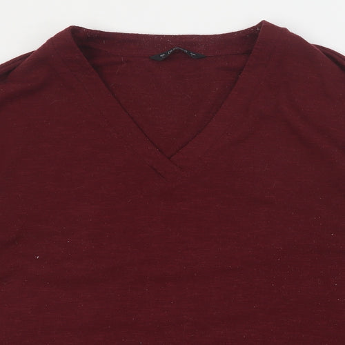 Dunnes Womens Red  Polyester Pullover Sweatshirt Size L  Pullover