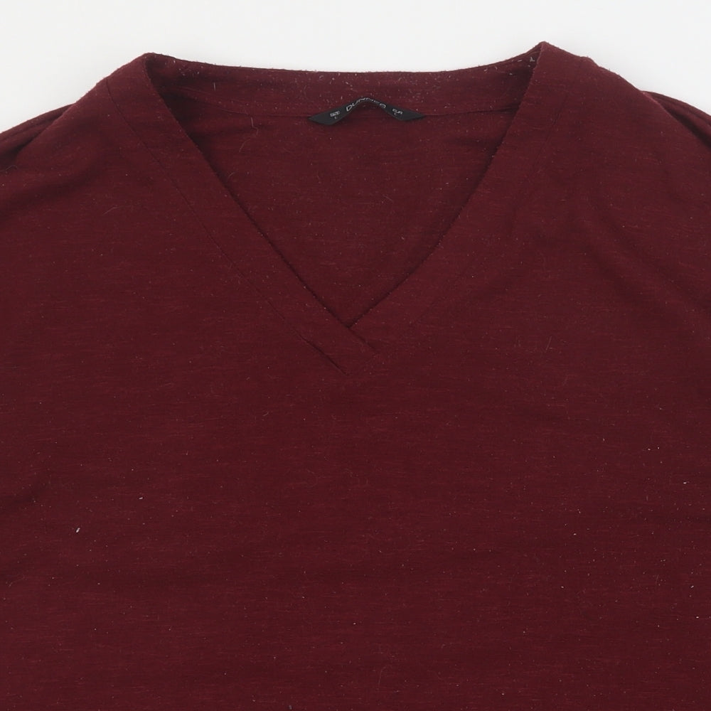 Dunnes Womens Red  Polyester Pullover Sweatshirt Size L  Pullover