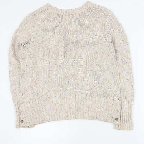 Mantaray Womens Multicoloured Round Neck  Cotton Pullover Jumper Size 12