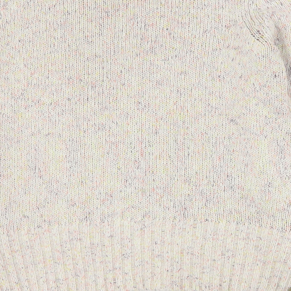 Mantaray Womens Multicoloured Round Neck  Cotton Pullover Jumper Size 12