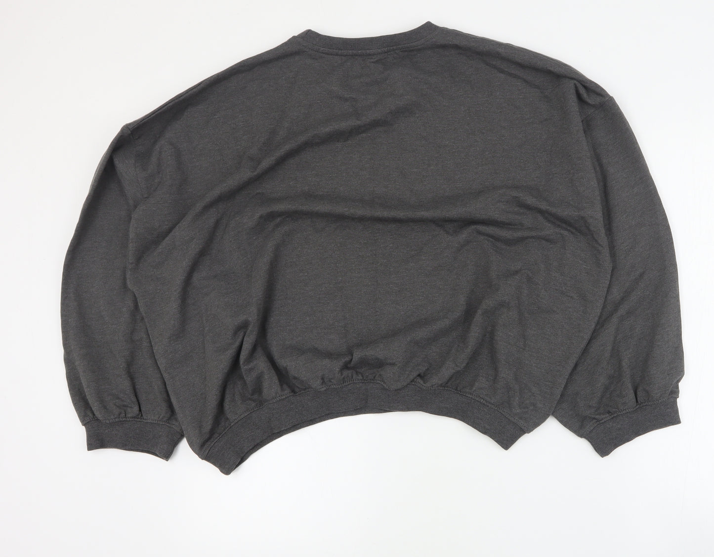 Urban Bliss Womens Grey  Cotton Pullover Sweatshirt Size 16  Pullover