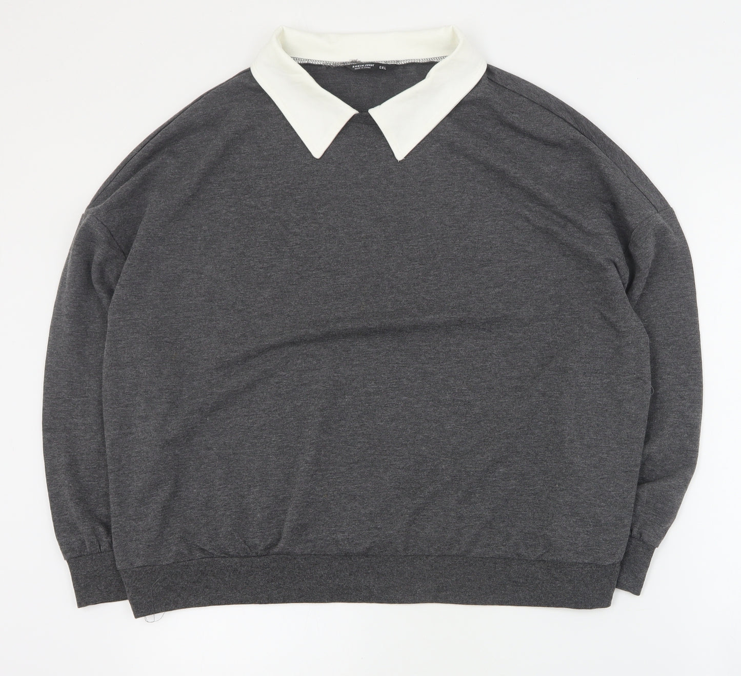 SheIn Womens Grey  Cotton Pullover Sweatshirt Size XL  Pullover