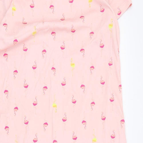 Lands End Womens Pink Geometric Cotton Top Dress Size S   - Flamingo