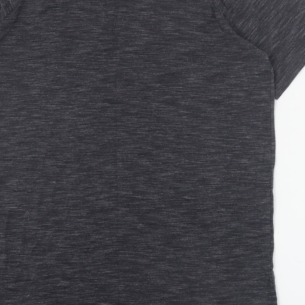 My Protein Mens Grey  Polyester  T-Shirt Size S Round Neck