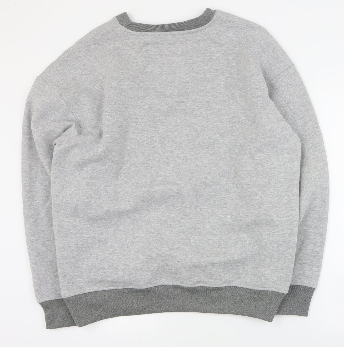 Primark Mens Grey  Cotton Pullover Sweatshirt Size L