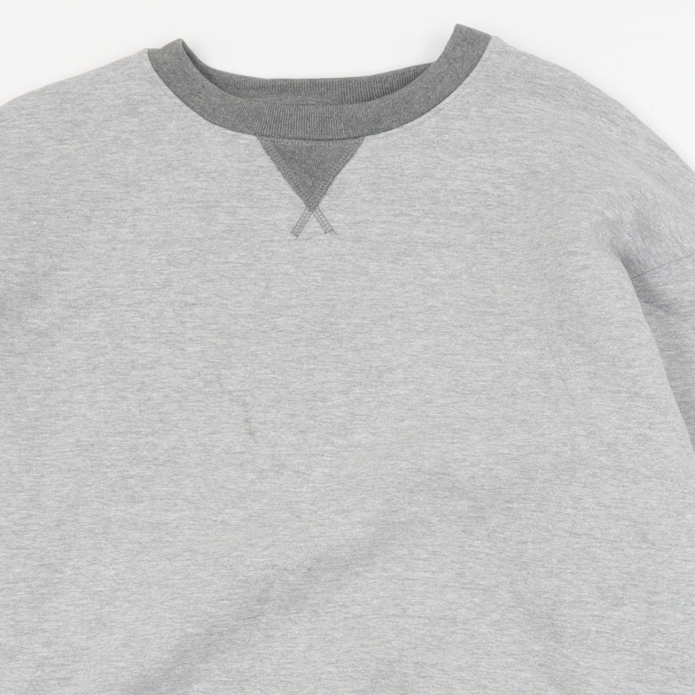 Primark Mens Grey  Cotton Pullover Sweatshirt Size L