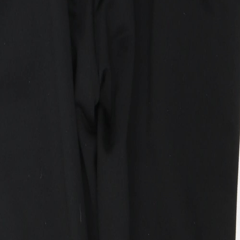 adidas Womens Black  Polyester Track Pants Trousers Size 14 L28 in Regular Tie