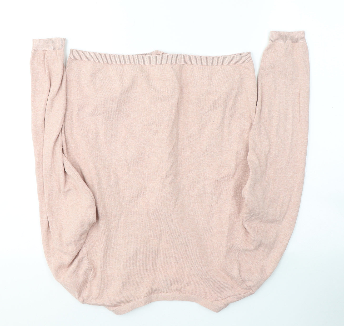 Atmosphere Womens Pink V-Neck  Polyester Cardigan Jumper Size 12